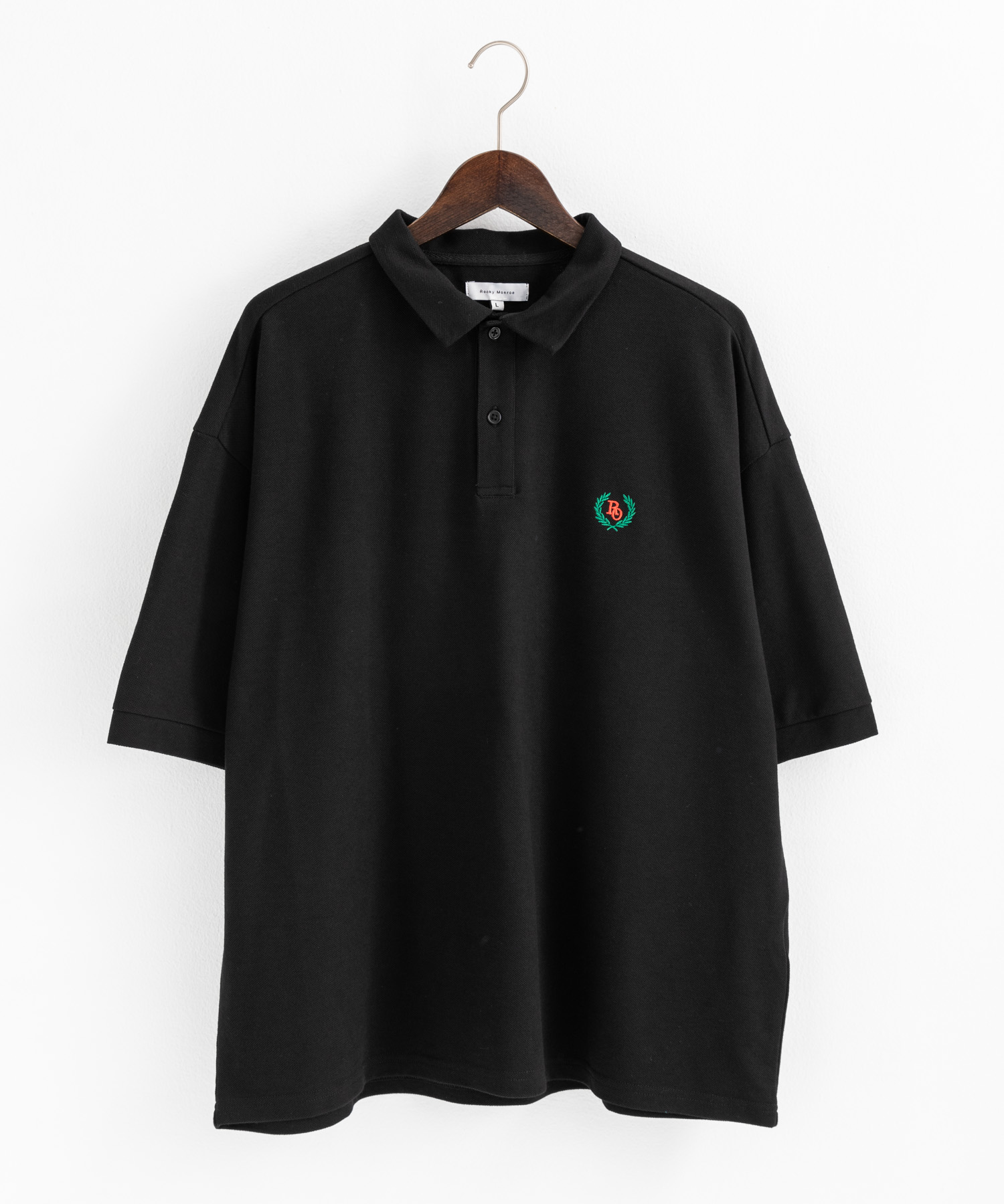 古着 FRED PERRY 長袖ポロシャツ 刺繍ロゴ シンプルデザイン M 黒 古着 FRED PERRY 長袖ポロシャツ 刺繍ロゴ シンプルデザイン M