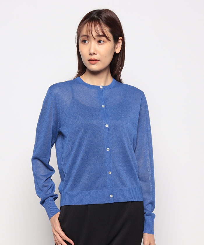 クルーネックカーディガンSHEER KNIT GRESHAM(505334295