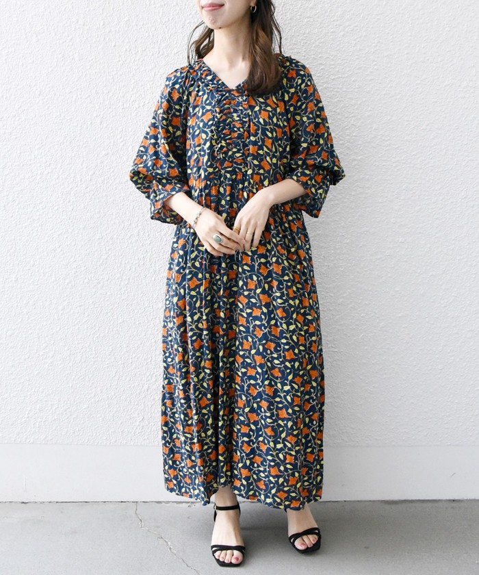 セール 50%OFF】SHIPS any:〈洗濯機可能〉ボタニカル エンパイア