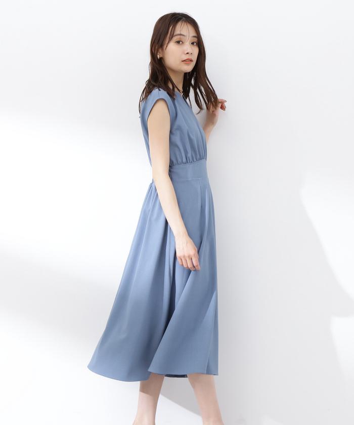 セール】キーネックドライタッチワンピース《S Size Line