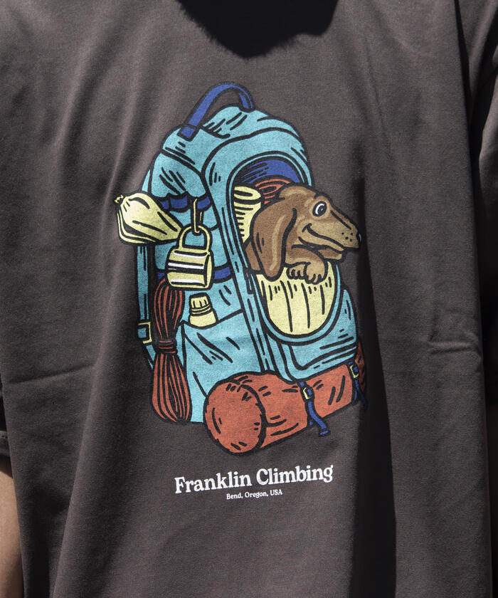 Franklin Climbing】バックパック&ドッググラフィックテックT
