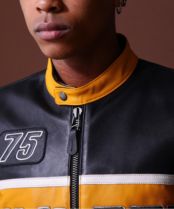 セール 30%OFF】《COLLECTION》LEATHER RACING JACKET / レザー