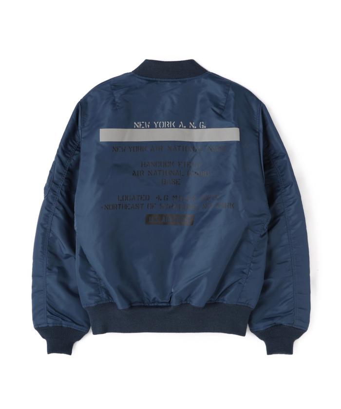 ジャケット・アウター AVIREX reversible ma-1 flightjacket navy AVIREX reversible ma-1 flightjacket navy（Vintage 90s Alpha