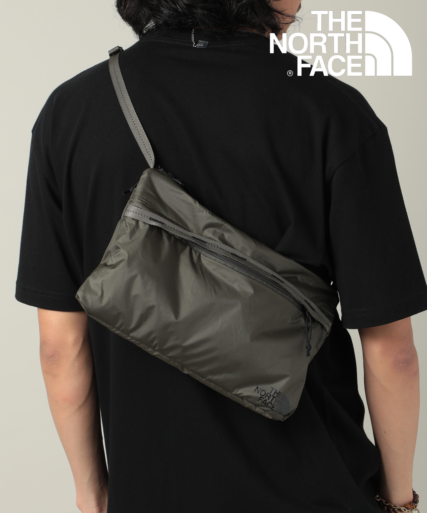 ノースフェイス]W NEVER STOP CROSSBODY バッグ ☆新作・24SS