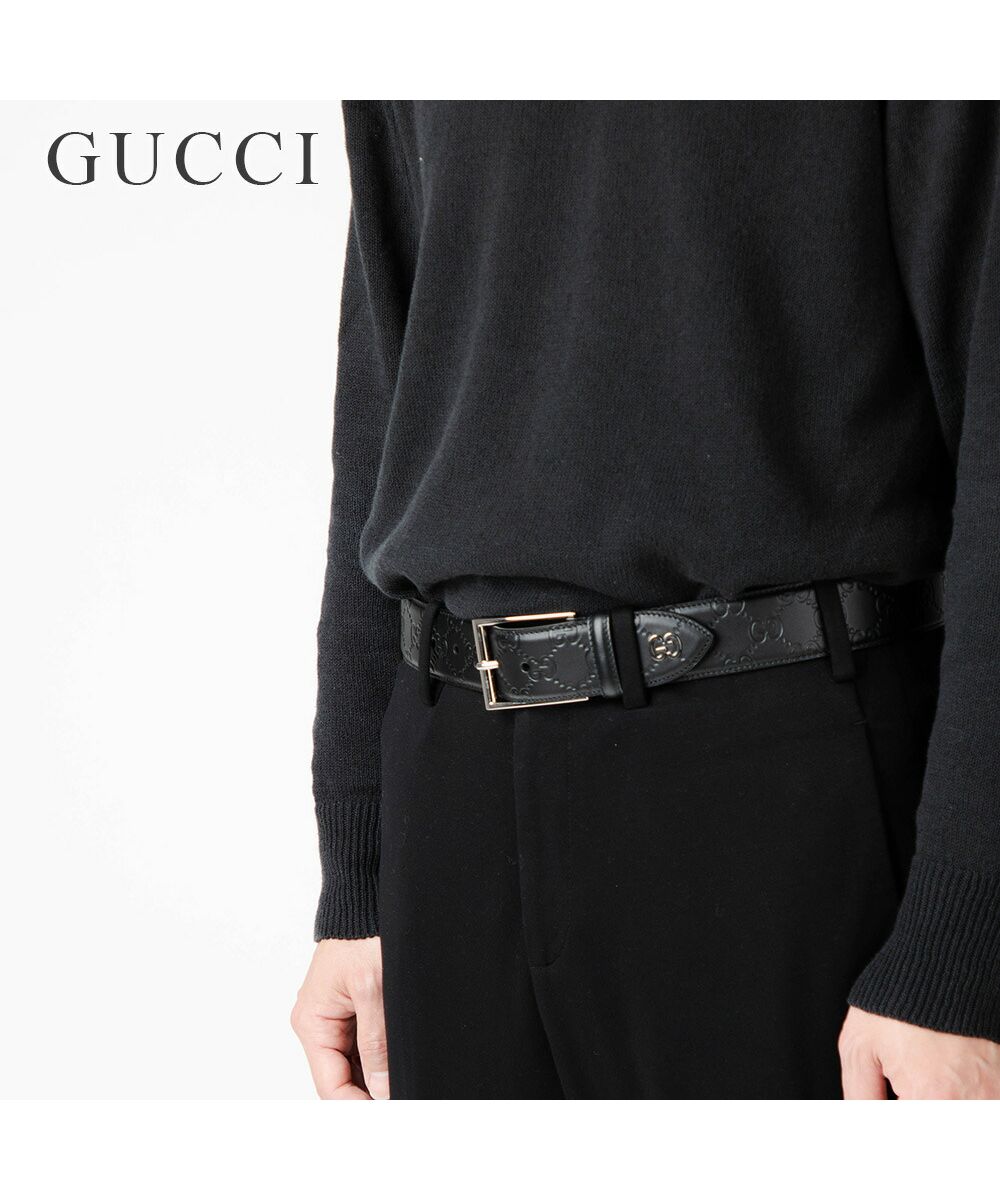 グッチ GUCCI ダブルGシグネチャーピンバックルベルト 474313