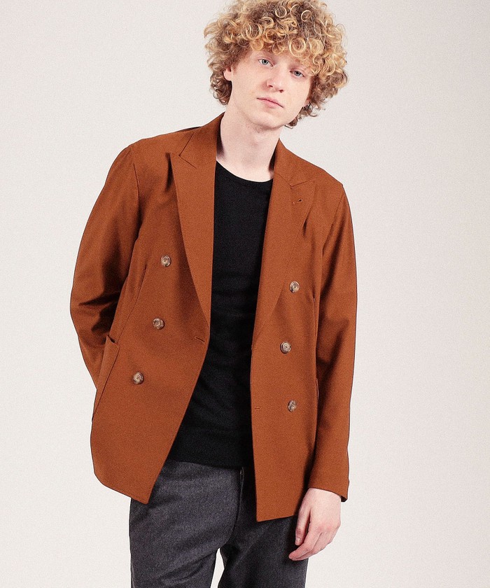 セール】BAGUTTA GIAN ウールポリエステル ダブルブレステッド6B