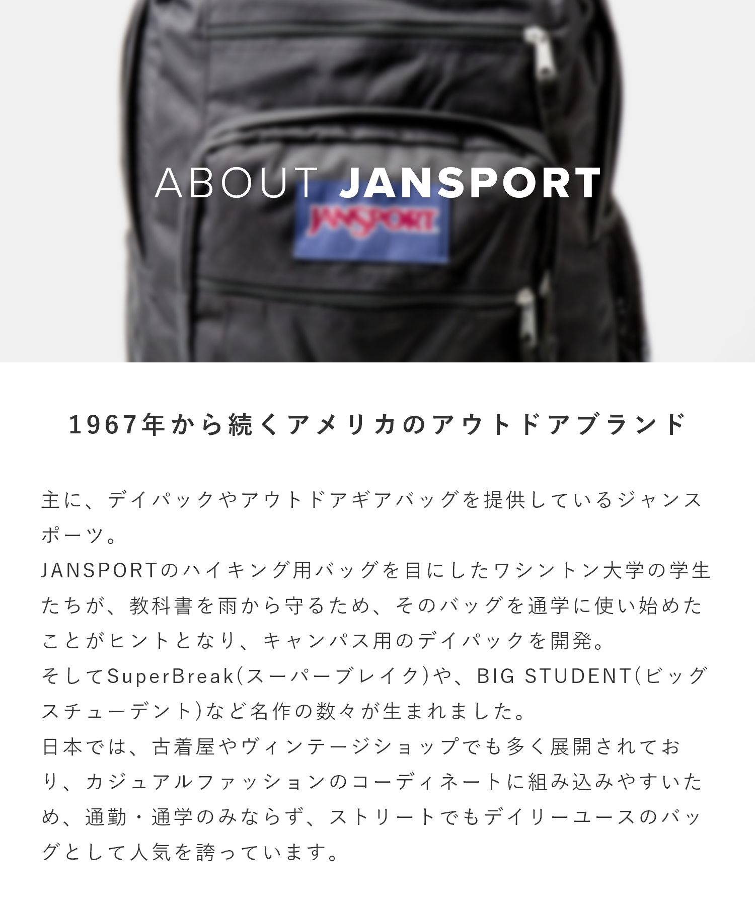 クーポン】【セール41%OFF】JANSPORT ビッグスチューデント バック