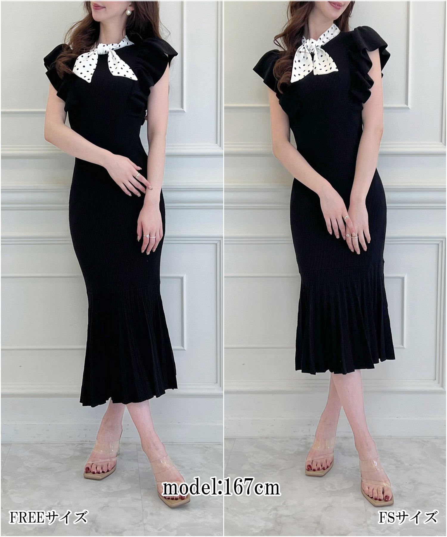 エレガント☆Lauren Ralph Lauren ラッフルカクテルワンピース エレガント☆Lauren Ralph Lauren ラッフルカクテルワンピース