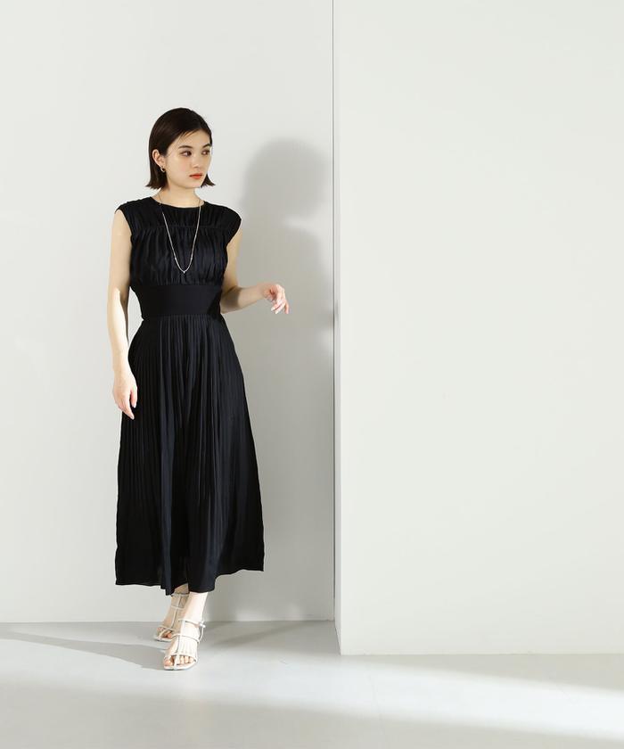 りこ様　アプワイザー ニット　ナチュラルビューティーベーシックワンピース セール】割繊ドッキングニットワンピース(504447924