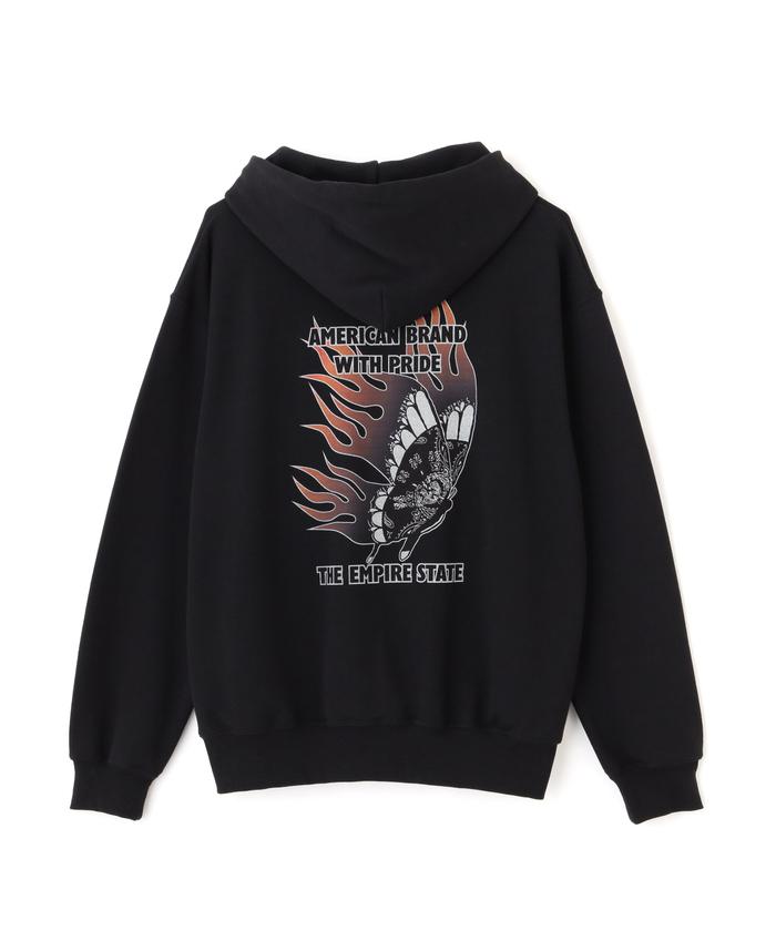 セール 30%OFF】HOODED SWEAT FIRE BUTTERFLY/ファイアーバタフライ