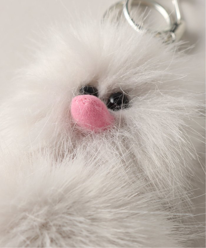 GREY MANSION】Baby Ostrich Pom－pom Key Ri(505342324