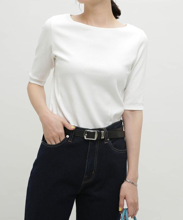 セール 70%OFF】LB.03/バックオープンリブカットソー(505265928