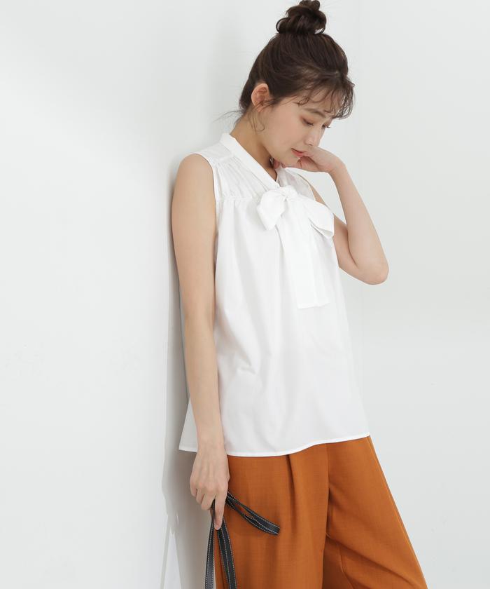 【全3色】ホルターネックノースリーブブラウス　アイボリー ブラウン ブラック S/M【250616top3】( nani )(250616) imgrc0100043409.jpg