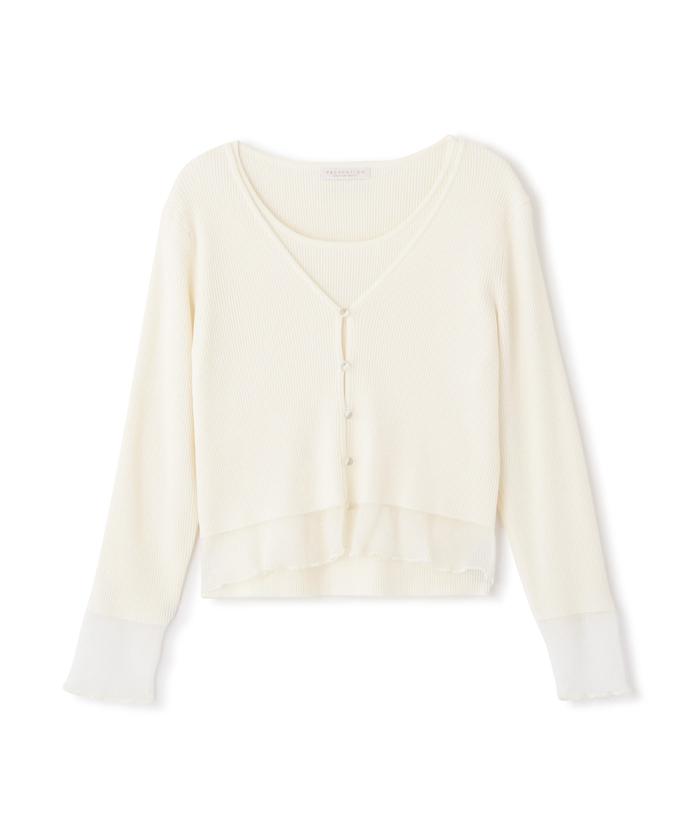 ☆美品☆ プロポーションボディドレッシング シアースリーブカーディガンセット セール 50%OFF】シアースリーブカーディガンセット(505337776