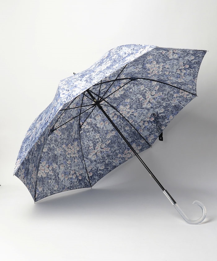 【JILL STUART】アブストラクトフラワー柄 雨傘（長傘） JILL STUART ジル スチュアート アブストラクトフラワー柄 雨傘