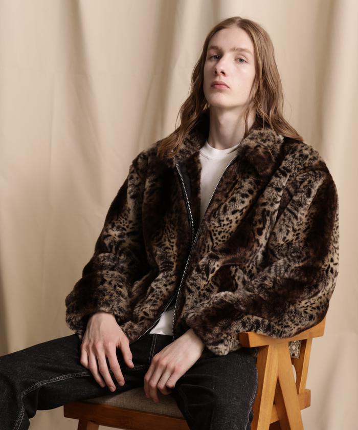 セール】LEOPARD FAR SPORTS JACKET/レオパードファー スポーツ