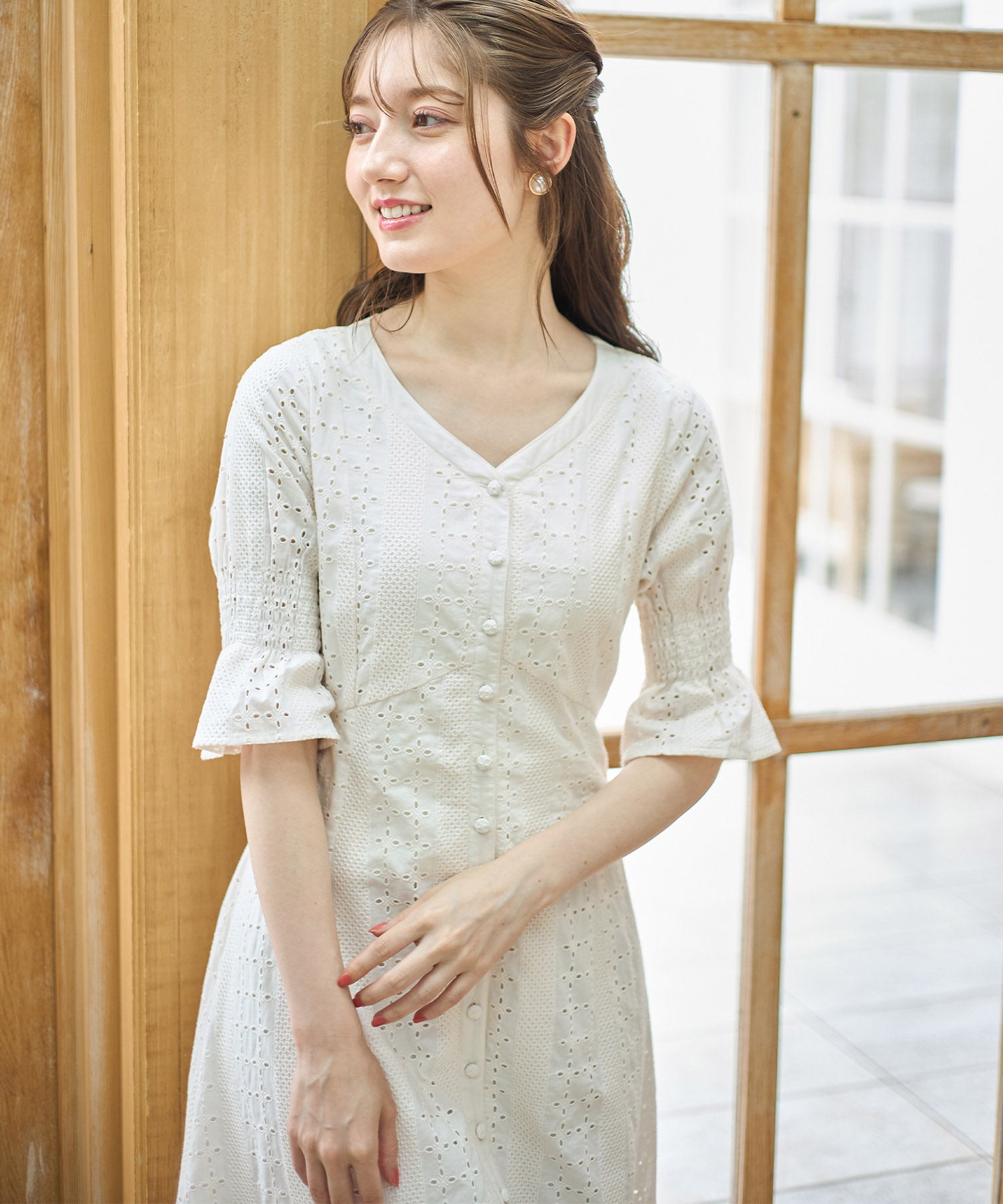 Merci♥コットンワンピース★シンプルな基本アイテム★2色 WOMEN ワンピース