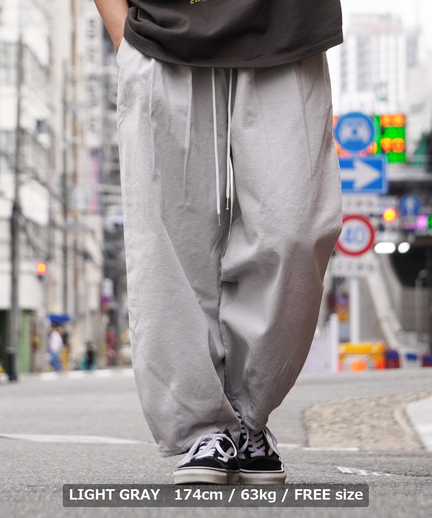 高橋リタさんデザイン R(23区別ライン)麻素材 ストレートパンツ