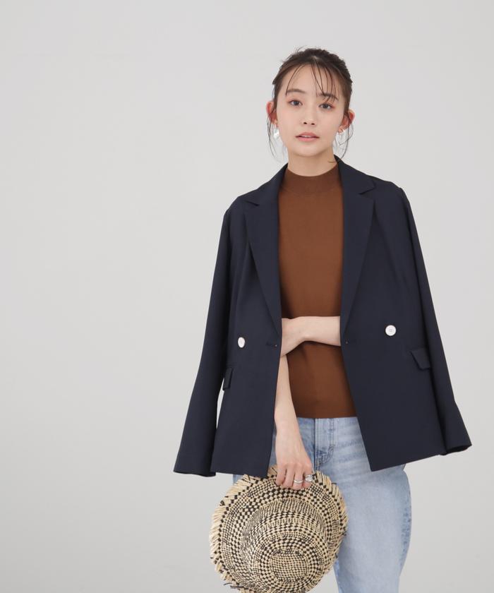ストレッチダブルブレストライトジャケット《S Size Line