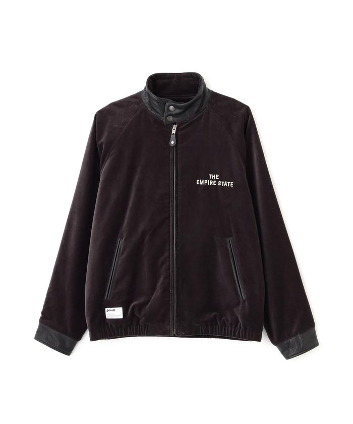 セール】LEATHER COMBI SOUVENIR JACKET N.Y. MAP/レザーコンビ