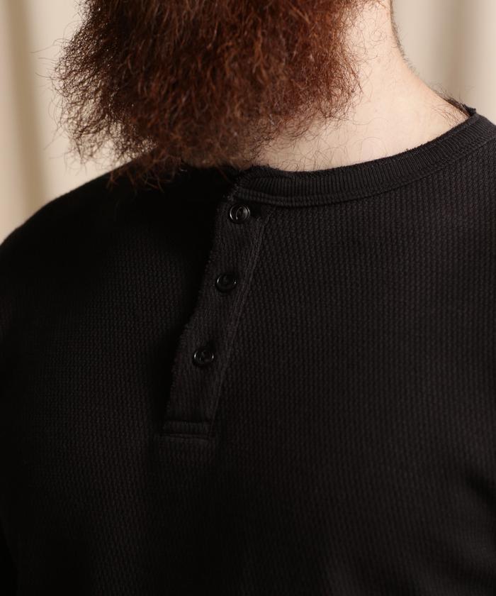SCHOTT ショット　ワッフル　ヘンリー　スカル ショット Schott HONEYCOMB WAFFLE HENRY NECK T－SHIRT