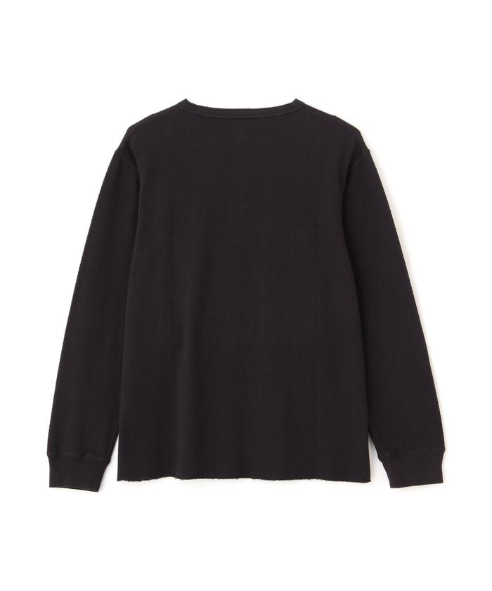 HONEYCOMB WAFFLE HENRY NECK T－SHIRT/ハニカムワッフル