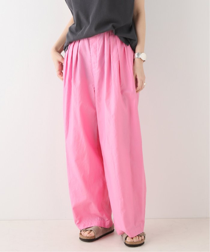 24SS　ATON COTTON HEMP SATIN トラウザーズ ATON ｜COTTON HEMP SATIN BAKER PANTS | HJ GALLERY