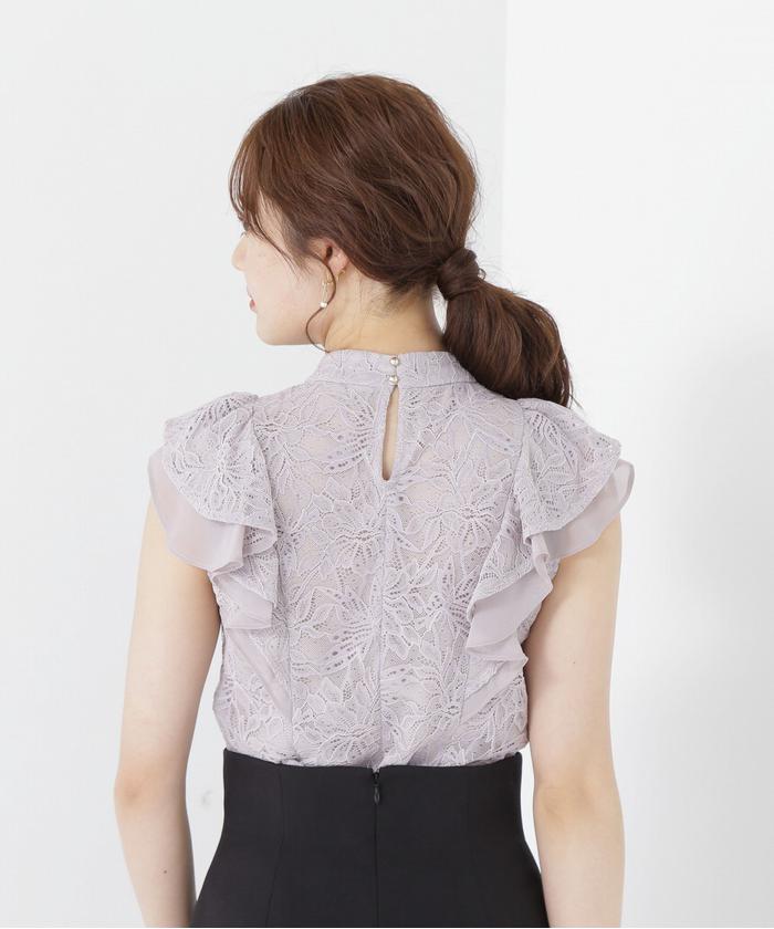 PROPORTION BODY DRESSING - 【新品未使用】ラッフルフリルブラウス  ブルー PROPORTION BODY DRESSING - 【新品未使用】ラッフルフリル