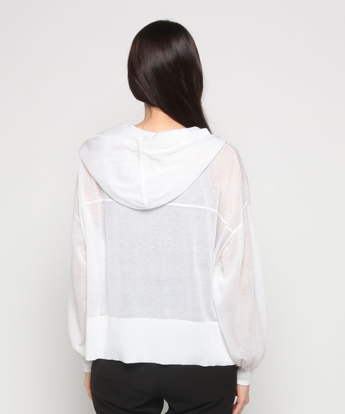 Theory - theory 23SS ウォッシャブル　シアーパーカー　ジップアップフーディー Theory - theory 23SS ウォッシャブル シアーパーカー ジップ