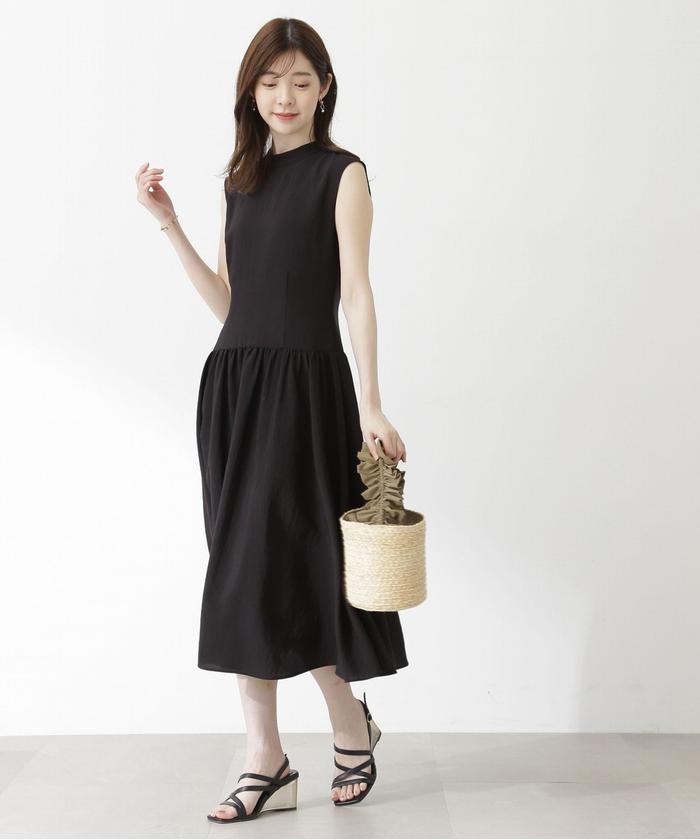 DESCENTE ♡ワンピース ボートネック 半袖 ロングタイトワンピース ”Vitti
