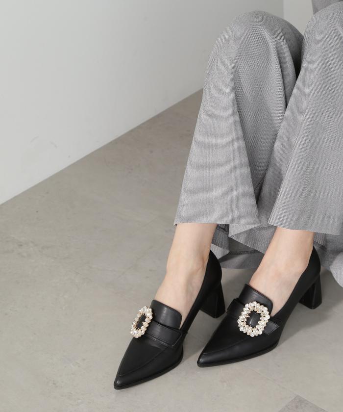 セール 60%OFF】《sweet掲載商品》ポインテッドローファー