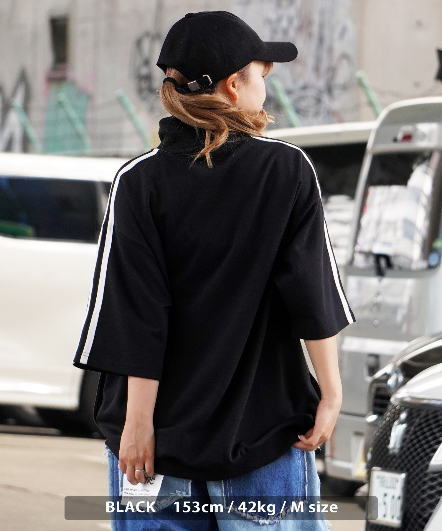 ワンフォークロージング 1111clothing ハーフジップ 半袖 メンズ