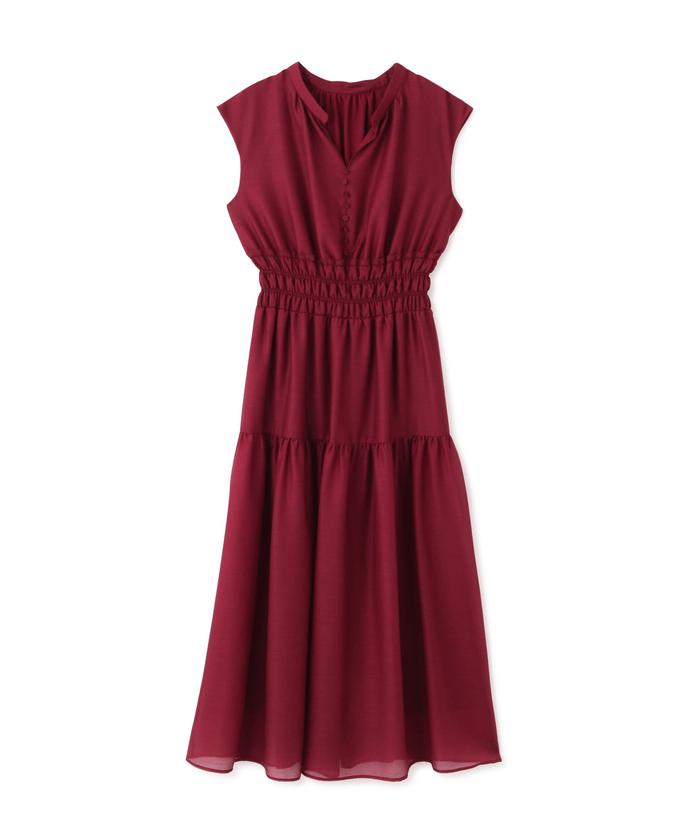 JILL STUART バーガンディ クリスティーAラインワンピース JILL by JILL STUART（ジルバイジルスチュアート）の