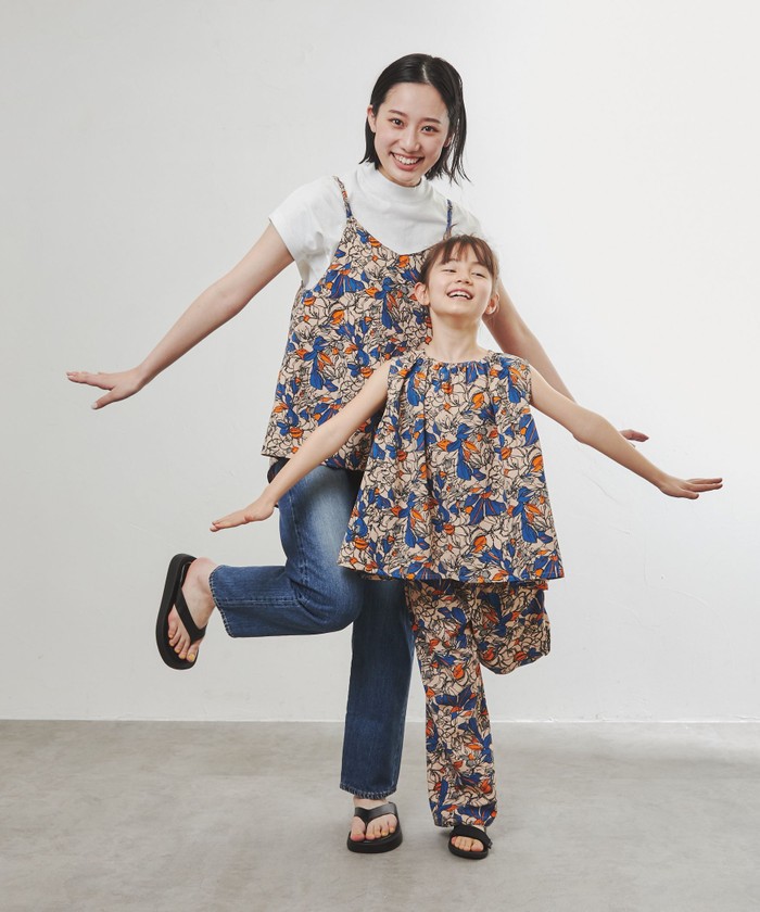 LOEFF（ロエフ）ボタニカルプリント ノースリーブ ブラウス LOEFF（ロエフ）の「＜LOEFF＞ポピー ハイネック ノースリーブ
