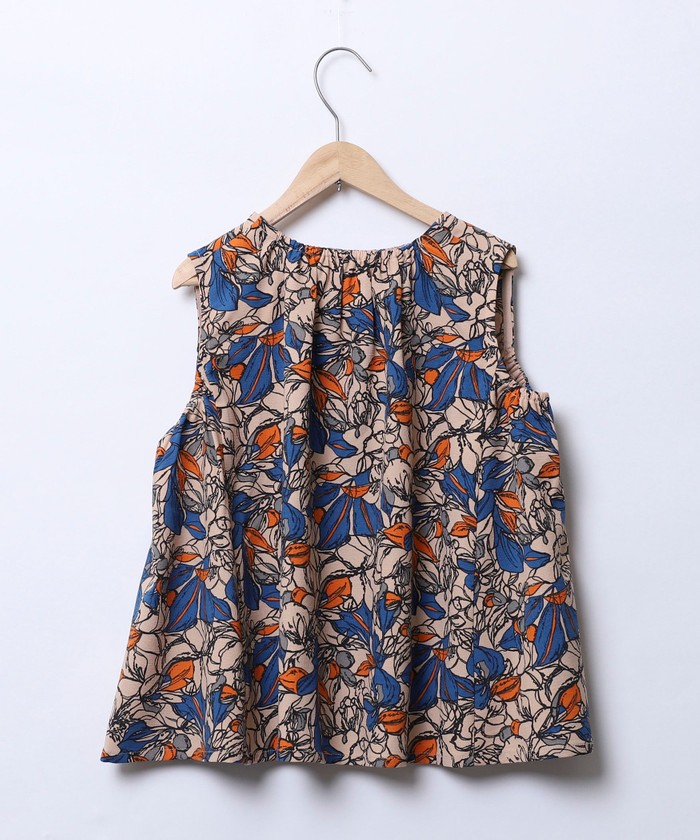 LOEFF（ロエフ）ボタニカルプリント ノースリーブ ブラウス LOEFF（ロエフ）の「＜LOEFF＞ポピー ハイネック ノースリーブ