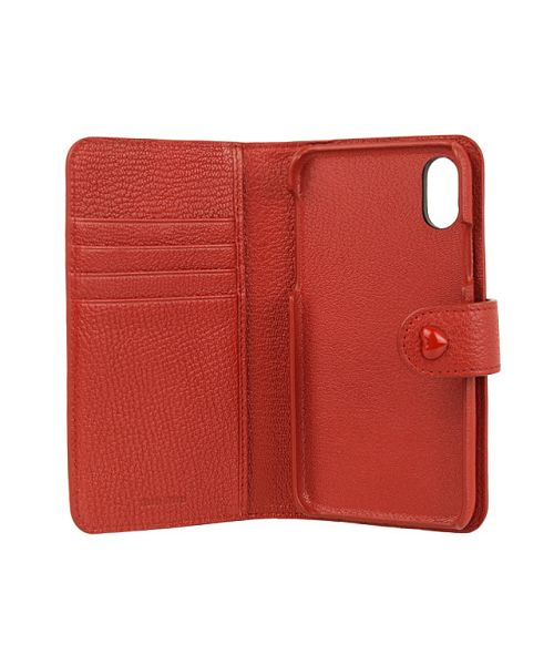 MIU MIU - miumiu  iPhone ケース 手帳型 ミュウミュウ MIUMIU iPhone X XS用ケース 手帳型 ハート 赤