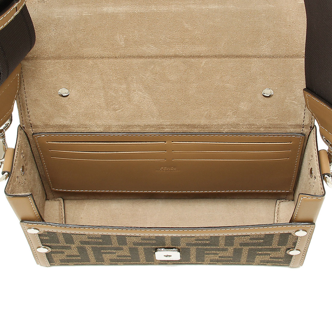 送料関税込☆FENDI FF ロゴ ブラウン アフターショルダーバッグ FENDI AFTER SMALL JACQUARD FF BAG for Men - Fendi | Biffi