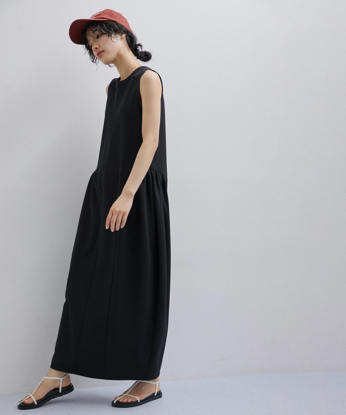 【ほぼ新品】アダムエロペ サイドギャザーワンピース ADAM ET ROPE セール 30%OFF】サイドギャザーカットワンピース(505369315