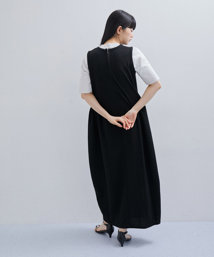 TINY】シースルーラインニットワンピース[品番：MKSW0060496
