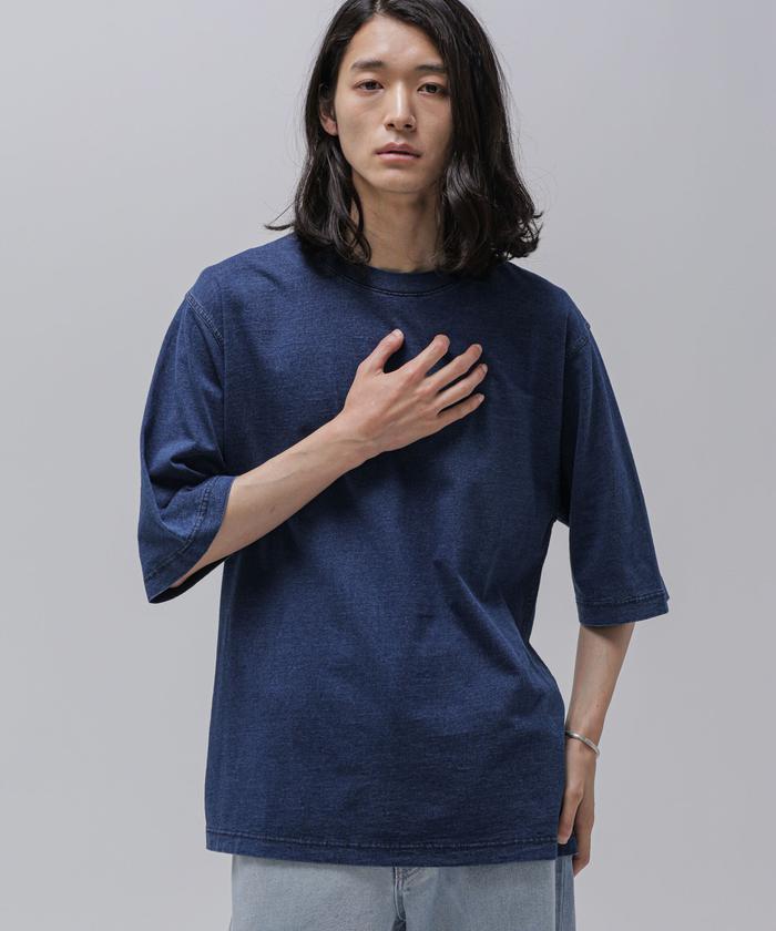 セール 40%OFF】LB.03/ダブルステッチインディゴクルーネックTシャツ