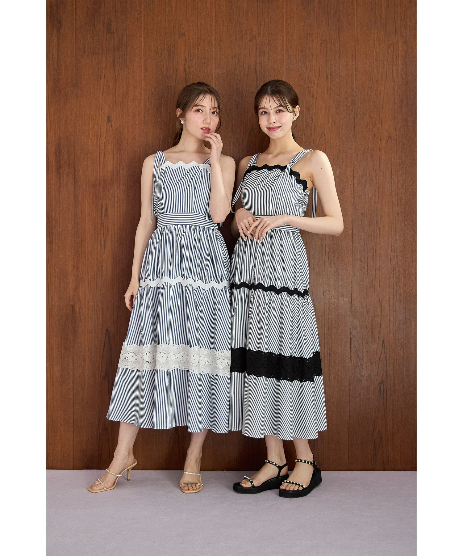 セール】トッコクローゼット tocco closet 肩リボン付きレース