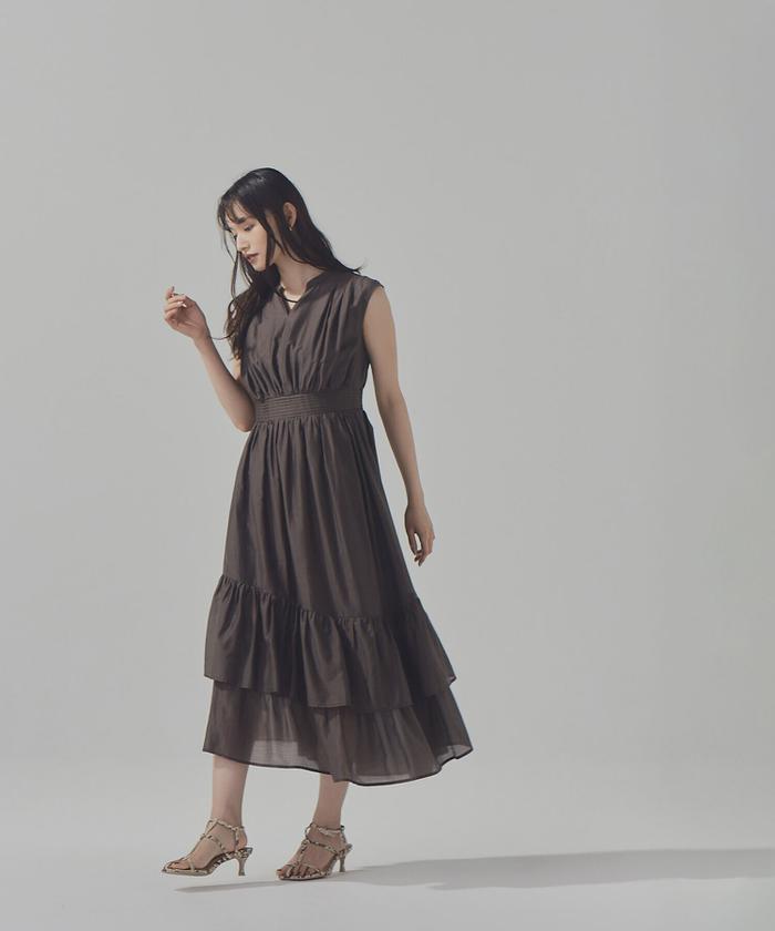 シアーティアードワンピース23AW(505371458) | ナチュラル