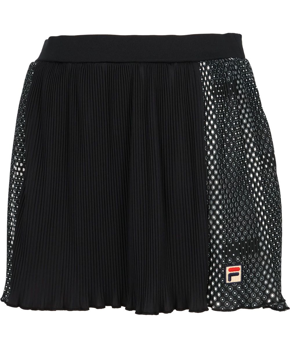 L ブラックFILAフィラ11880円スコートプリーツ小紋水玉柄