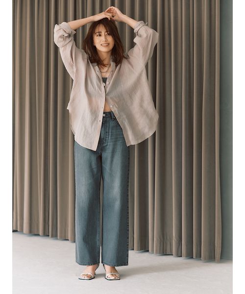 【2024年】もらって嬉しいお歳暮 人気ランキング セール 50%OFF】ヒップハングストレートワイドデニムパンツ パンツ