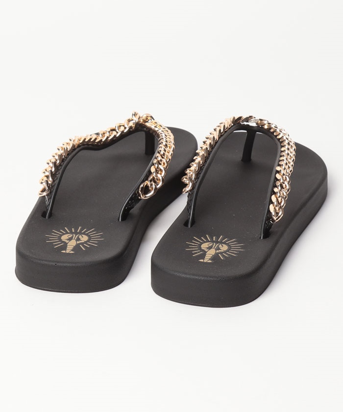 セール 15%OFF】【PLAYA SANTA】チェーン付きトングサンダル(505348566