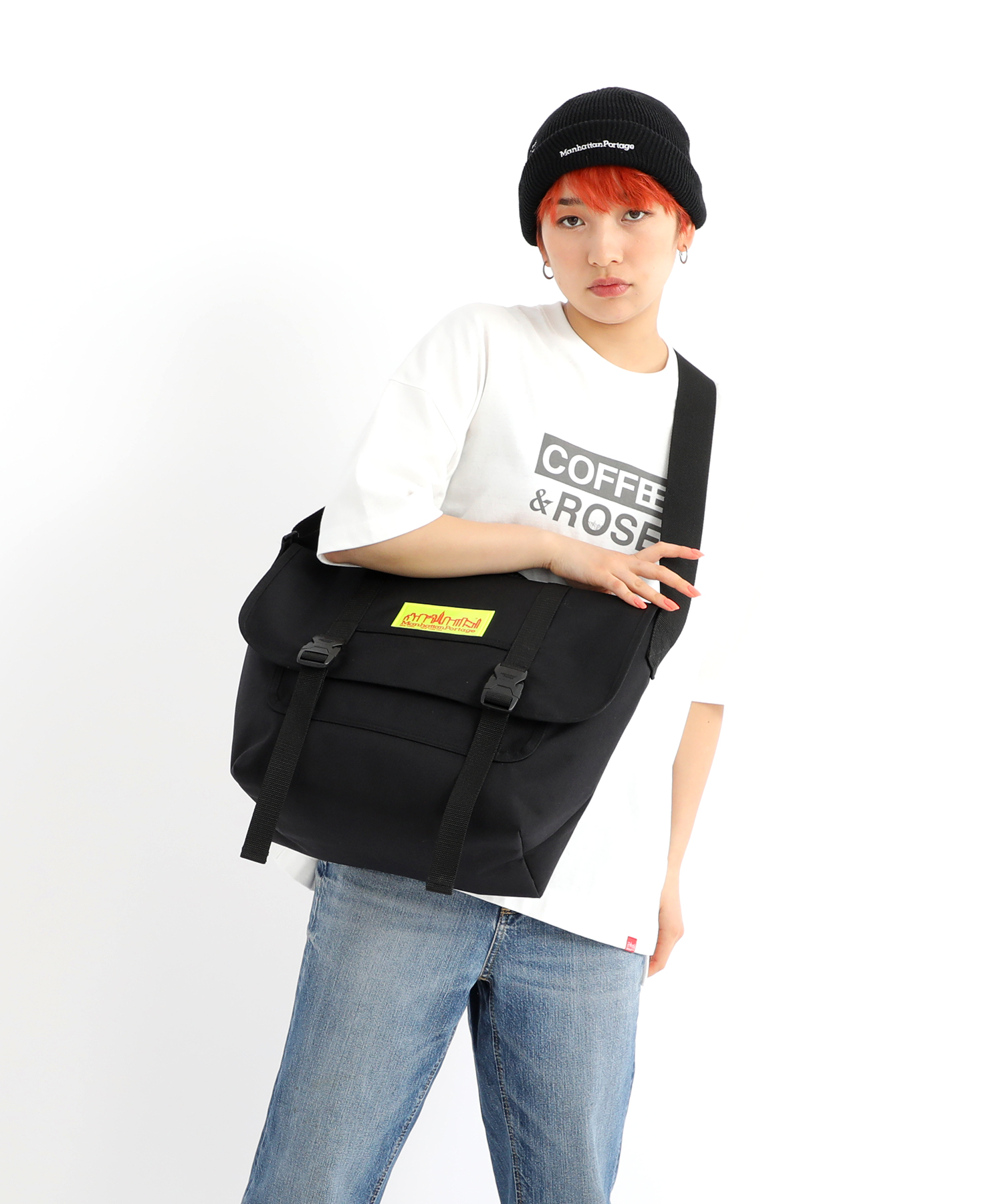 Manhattan Portage イエローラベル ショルダーバッグ イエローラベル！！NYC Print Series！！ | マンハッタン