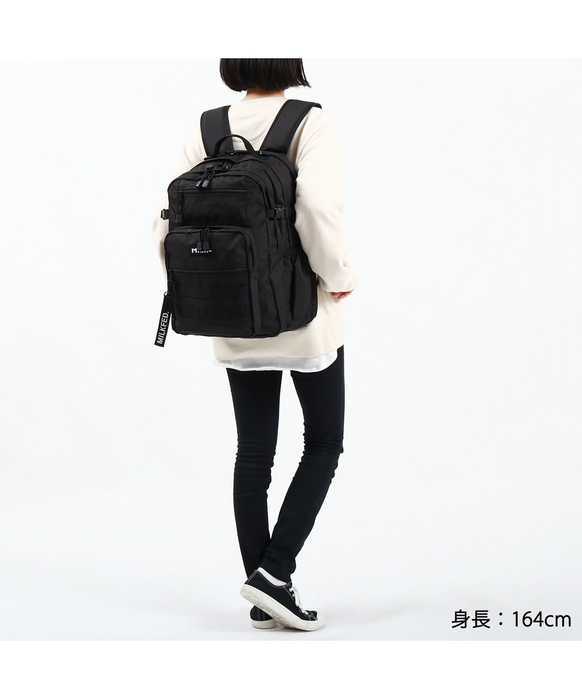 ミルクフェド リュック MILKFED. ACTIVE DOUBLE POCKET MOLLE BACKPACK ...