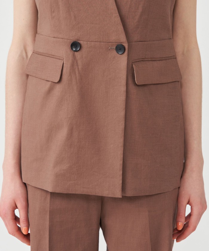 クーポン】【セール 40%OFF】シルキーリネンストレッチ ダブル