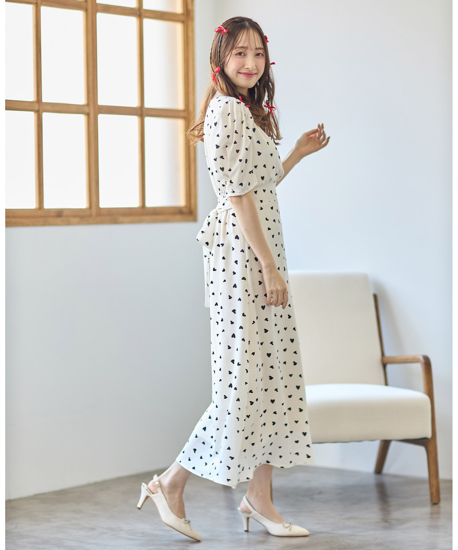 ハートクローゼット　カシュクールワンピース　M sorrely-6.jpg