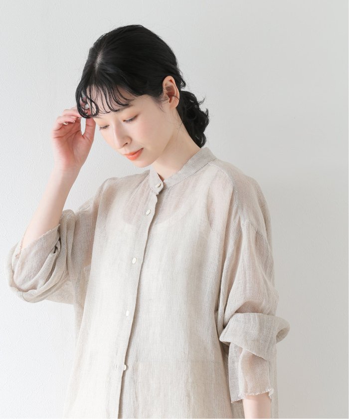 SUNSUNSHOP様Plage CALMER 別注 BandCollarシャツ 追加》【CALMER】別注 BandCollar シャツ2(505376267